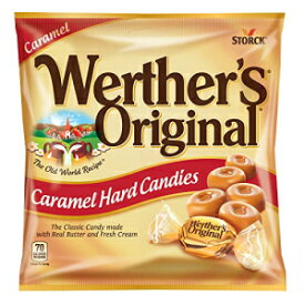 Werther's オリジナル ハード キャラメル キャンディ、2.65 オンス バッグ (12 個パック) Werther's Original Hard Caramel Candy, 2.65 Oz Bags (Pack of 12)