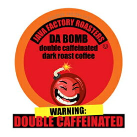 キューリグ K カップ ブルワー用 Java ファクトリー シングルカップ コーヒー、ダ ボム エクストラ ボールド ダブル カフェイン入り、40 個 Java Factory Single Cup Coffee for Keurig K Cup Brewers, Da Bomb Extra Bold Double Caffeinated