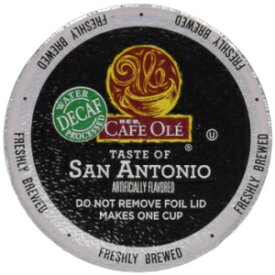 HEB カフェ オーレ コーヒー シングル サーブ カップ 12 ct ボックス (4 個パック) (48 カップ) (デカフェ - サンアントニオ - ミディアムボディ (シナモンとチョコレートの微妙な香り)) HEB Cafe Ole Coffee Single Serve Cup 12 ct B