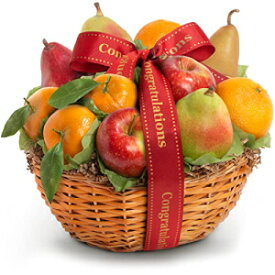 A Gift Inside Congratulations Orchard Favorites Fruit Basket Gift