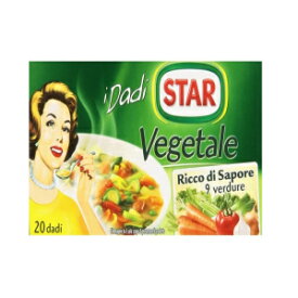 スター: 「イル ミオ ダド ベジターレ」ブイヨン キューブ、ベジタブル テイスト * 20 個入り、各 10g * [イタリア輸入] Star: "Il Mio Dado Vegetale" Bouillon Cubes, Vegetable Taste * Pack of 20, 10g Each * [ Italian Import