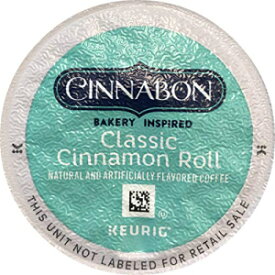 シナボン クラシック シナモンロールコーヒー 18Kカップポッド Cinnabon Classic Cinnamon Roll Coffee 18 K-Cup Pods