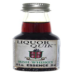 リカークイックナチュラルウイスキー/バーボンエッセンス、20 mL（アイリッシュウイスキー） Liquor Quik Natural Whiskey/Bourbon Essence, 20 mL (Irish Whiskey)