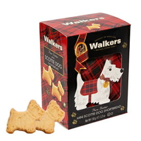 Walkers ショートブレッド ミニ スコッティ ドッグ型ショートブレッド クッキー、5.3 オンス ボックス Walkers Shortbread Mini Scottie Dog Shaped Shortbread Cookies, 5.3 Ounce Box