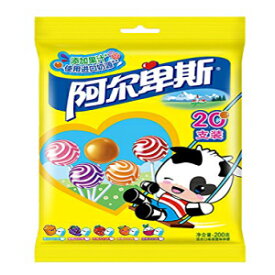 上海名物: ブファンディ アルプスまたはアルペンリーベ ロリポップ ハード キャンディ 200g/7.1oz (ミックスフレーバー) Shanghai Specialty: Bufandi Alps or Alpenliebe Lollipop Hard Candy 200g/7.1oz (Mixed Flavor)