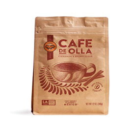 Café De Olla グラウンドコーヒー、12オンス、フェアトレード、シングルオリジン シナモンとブラウンシュガーのスパイス入りオアハカ メキシカン ダークロースト コーヒー by La Monarca Bakery Café De Olla Ground Coffee, 12 Ounce, Fair Trade,