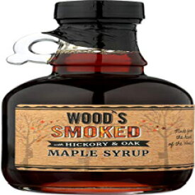 Woods Vermont、メープルシロップ、ヒッコリーオークスモーク、8.45オンス Woods Vermont, Maple Syrup Hickory Oak Smoked, 8.45 Ounce
