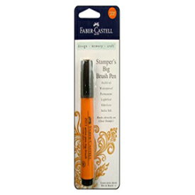 ファーバーカステルデザインメモリークラフトスタンパーのスタンピング用ビッグブラシ、オレンジグレーズ Faber-Castell Design Memory Craft Stamper's Big Brush for Stamping, Orange Glaze