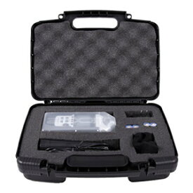 Casematix ポータブル レコーダー キャリー トラベル ハード ケース 高密度フォーム付き Zoom DAt Recorder、H1、H2N、H5、H4N、H6、F8、Q8 ハンディ ミュージック レコーダー、充電器、マイク三脚アダプターおよびアクセサリーに適合 Casematix Portable Re
