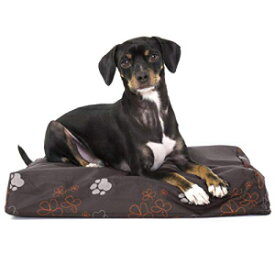 Furhaven Orthopedic Pet Bed for Dogs and Cats - Water-Resistant Indoor-Outdoor Garden Décor Dog Bed Mat with Removable Washable Cover, Bark Brown, Small