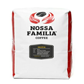 ミディアムダークロースト低酸イタリアンローストコーヒー、デリシア5ポンドグラウンド Nossa Familia Medium-Dark Roast Low-Acid Italian Roast Coffee, Delicia 5lb Ground