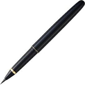 呉竹MANNEN-MOUHITSU（URUSHI）BLACK BODY（No.15）噴水筆ペン、レタリング、書道、イラスト、アート、ライティング、スケッチ、ツール用。ブラシの先端 Kuretake MANNEN-MOUHITSU (URUSHI) BLACK BODY (No.15) fountain brush pen, for lettering, calli