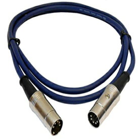 Audio2000'S ADC2053 MIDI ケーブル、二重シールド付き、5 フィート (5 フィート、金属コネクタ) Audio2000'S ADC2053 MIDI Cable with Double Shield, 5 Feet (5 Feet, Metal Connectors)