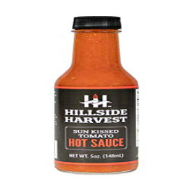Hillside Harvest – サンキストマトホットソースセット、グルメ、手作り、ペッパーとサンドライトマト、中火レベル、箱入り、5オンス ボトル (サンキストマト、5 液量オンス (1 個パック)) Hillside Harvest – Sun Kissed Tomato Hot Sauce Set, Go