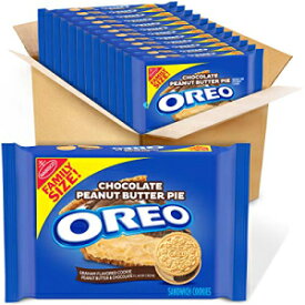 OREO チョコレートピーナッツバターパイサンドイッチクッキー、12～17オンスのファミリーサイズパッケージ OREO Chocolate Peanut Butter Pie Sandwich Cookies, 12 - 17 oz Family Size Packages