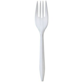 Nicole Home Collection 50 カウント 中量フォーク、ホワイト Nicole Home Collection 50 Count Medium Weight Fork, White