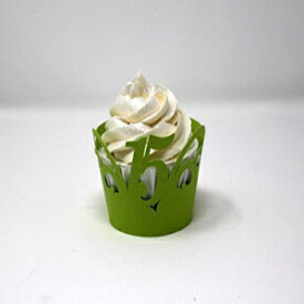All About Details 15 Cupcake Wrappers,12pcs (Lime Green), 3" top diameter, 2" bottom diameter and up to 2" tal