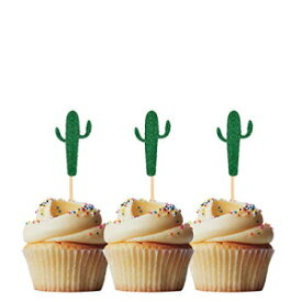 メキシコのサボテンカップケーキトッパーパックあたり12個カップケーキトッパー装飾キラキラ泡 Picwrap Mexican Cactus Cupcake Topper 12 pieces per Pack Cupcake Topper Decoration Glitter Foamy