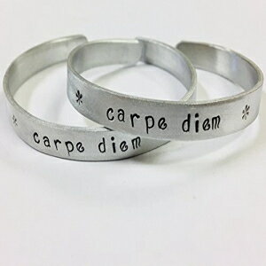 JyfBGAށASɋipnhX^vJtuXbg Ann Peden Jewelry Carpe Diem, Seize the Day, inspirational quote handstamped cuff bracelet