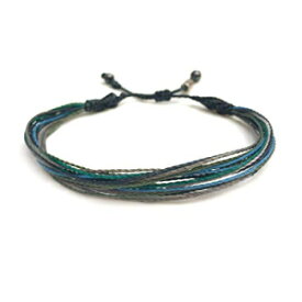 RUMI SUMAQ 織りノット フレンドシップ ブレスレット メンズ ネイビー ブルー グリーンとグレー ヘマタイト ストーン付き RUMI SUMAQ Woven Knot Friendship Bracelet for Men in Navy Blue Green and Gray w/Hematite Stones