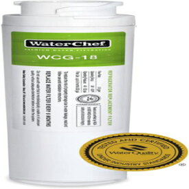 WaterChef WaterChef MSWF Refrigerator Water Filter Replacement for GE MSWF, 101820A, 101821B, WR02X12345, WR02X12801, WQA Gold Seal Certified, WCG-18