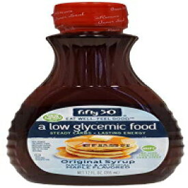 Fifty50 Foods 低カロリー、低血糖メープルシロップ、12 液量オンス (6 個パック) Fifty50 Foods Reduced Calorie Low Glycemic Maple Syrup, 12 fl oz (Pack of 6)