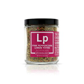 ピンクペッパーコーン レモンタイム - 万能グリルスパイスラブ - 野菜調味料 - 5.4オンス Pink Peppercorn Lemon Thyme - All-Purpose Grilling Spice Rub - Vegetable Seasoning - 5.4 ounces