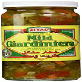 Ziyad Giardiniera ホット地中海ペッパーミックス、32 オンス (マイルド、16 オンス) Ziyad Giardiniera Hot Mediterranean Peppers Mix, 32 OZ (Mild, 16 Ounce)