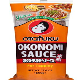 オタフクお好みソース、お好み焼きパンケーキ用ビーガン和風トッピング (17.6 オンス) Otafuku Okonomi Sauce, Vegan Japanese Topping for Okonomiyaki Pancakes (17.6 Ounces)
