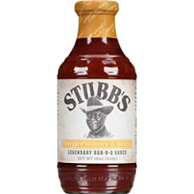 Stubb's Sweet Honey & Spice 伝説のバー BQ ソース、18 オンス Stubb's Sweet Honey & Spice Legendary Bar-B-Q Sauce, 18 OZ