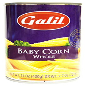 ガリルベビーコーン | 全体 | 非遺伝子組み換え - 14 オンス (3 個パック) Galil Baby Corn | Whole | Non-GMO - 14 Ounce (Pack of 3)