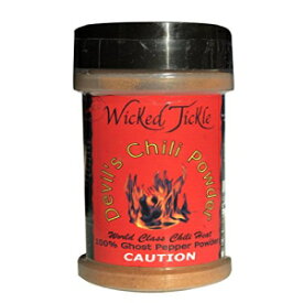ゴーストペッパーチリパウダーホットスパイス調味料邪悪なくすぐりデビルチリパウダー Ghost Pepper Chili Powder Hot Spice Seasoning Wicked Tickle Devil Chili Powder
