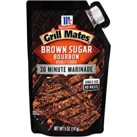 マコーミック グリル メイツ ブラウン シュガー バーボン 30 分マリネ、5 オンス (6 個パック) McCormick Grill Mates Brown Sugar Bourbon 30 Minute Marinade, 5 oz (Pack of 6)