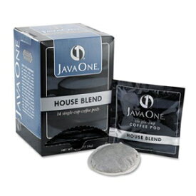 Java One コーヒーポッド、ハウスブレンド、シングルカップ、14 個/箱 Java One Coffee Pods, House Blend, Single Cup, 14/Box