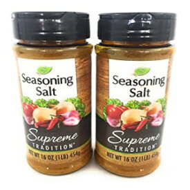 Supreme Tradition Seasoning Salt、16 オンス （2パック） Supreme Tradition Seasoning Salt, 16 oz. (2 Pack)