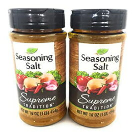最高の伝統調味料塩、16オンス。（2パック） Usnyabni Supreme Tradition Seasoning Salt, 16 oz. (2 Pack)