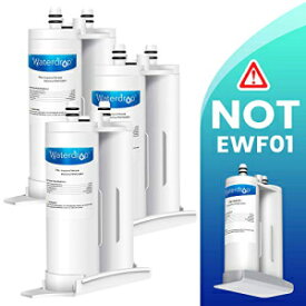 Waterdrop 交換用冷蔵庫浄水フィルター WF2CB、PureSource2、NGFC2000、FC100、9916、469916、EWF2CBPA に対応 (3個パック) Waterdrop Replacement Refrigerator Water Filter, Compatible with WF2CB, PureSource2, NGFC2000, FC100, 9916, 469916