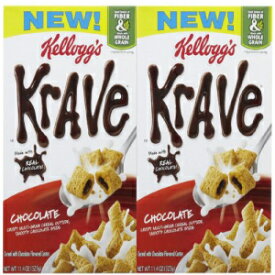 Kellogg's Krave Krave シリアル - チョコレート - 11.4 オンス - 2 パック Kellogg's Krave Krave Cereal - Chocolate - 11.4 oz - 2 pk
