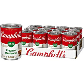 Campbell's 凝縮ヘルシーリクエストマッシュルームスープ、10.5オンス 缶（12個入り） Campbell's Condensed Healthy Request Cream of Mushroom Soup, 10.5 oz. Can (Pack of 12)