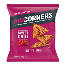POPCORNERS スイートチリ ポップコーンスナック、グルテンフリー、非遺伝子組み換え、7オンスバッグ (12個パック) POPCORNERS Sweet Chili Popped Corn Snacks, Gluten Free, Non-GMO, 7oz bags (Pack of 12)