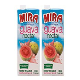 2 パック、グアバ、ミラ プレミアム トロピカル グアバ ネクター 33.8 液量オンス、2 パック 2 Pack, Guava, Mira Premium Tropical Guava Nectar 33.8fl.oz, 2 Pack