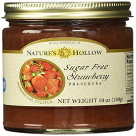 Nature's Hollow シュガーフリー ストロベリー ジャム プリザーブ、10 オンス Nature's Hollow Sugar-Free Strawberry Jam Preserves, 10 Ounce