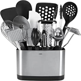 OXO グッドグリップ 日常用キッチン用品 15 点セット シルバー OXO Good Grips 15-Piece Everyday Kitchen Utensil Set, Silver