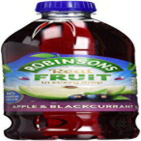 ロビンソンズ アップル＆ブラックカラント 砂糖無添加 4.65 (2個パック) Robinsons Apple & Blackcurrant No Added Sugar 4.65 (Pack of 2)
