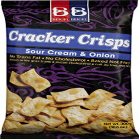 B&B クラッカー クリスプ サワー クリーム & オニオン コレステロールなし 10.6 オンス (2 パック) B&B Cracker Crisps Sour Creme & Onion No Cholesterol 10.6 Oz (2 Pack)