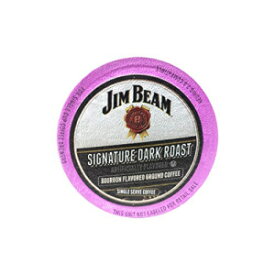 ジム ビーム シグネチャー ダーク ロースト バーボン フレーバー シングルサーブ コーヒー、100 カップ Jim Beam Signature Dark Roast Bourbon Flavored Single Serve Coffee, 100 cups