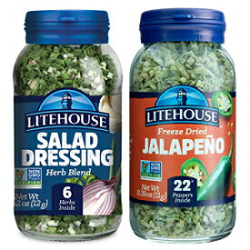 ライトハウス フリーズドライ ファイアリーサラダバンドル (サラダドレッシングブレンド、ハラペーニョ)、2パック Litehouse Freeze-Dried Fiery Salad Bundle, (Salad Dressing Blend, Jalapeno), 2-Pack