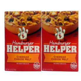 ベティ クロッカー チェダーチーズメルト ハンバーガーヘルパー 4.7オンス (2パック) Betty Crocker CHEDDAR CHEESE MELT Hamburger Helper 4.7oz (2 Pack)