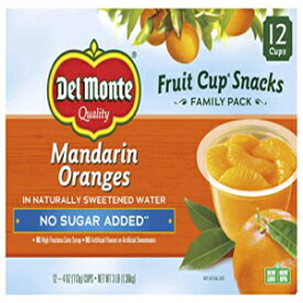 Del Monte、みかん無糖 48 オンス (12 個パック) Del Monte, Mandarin Oranges No Sugar Add 48 Oz (pack of 12)
