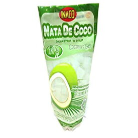 Inaco Nata De Coco in Syrup (Coco Pandan Flavor) (Pack of 6)